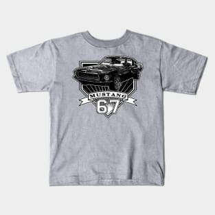 67 Mustang Fastback Kids T-Shirt